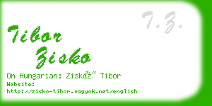 tibor zisko business card